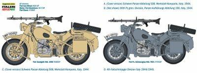 Bmw R75 German Military Motorbike W/ Sidecar Plastic Kit 1:9 Model It7403 - 6