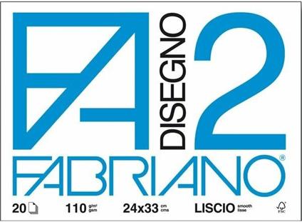 Album da disegno Fabriano FA2 20 fogli, Ruvido - 24x33 cm