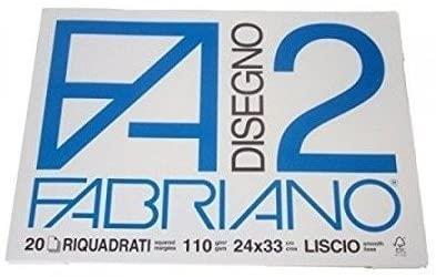 Album da disegno Fabriano FA2 20 fogli, Liscio - 24x33 cm - 2