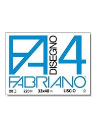 Album da disegno Fabriano FA4 20 fogli, Liscio - 33x48 cm