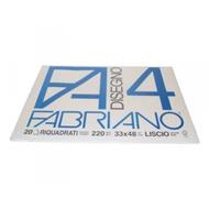 Album da disegno Fabriano FA4 20 fogli, Liscio squadrato - 33x48 cm