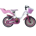 Masciaghi Bicicletta Bici Viky Taglia 12 Per Bambina 1 Velocità Bianco Rosa