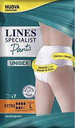 Lines Specialist Pants Extra Mutandina Unisex Taglia L Offerta 2 Confezioni da 7pz (2x7)