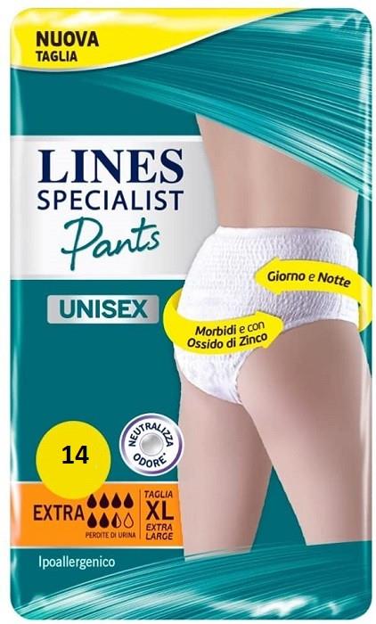Lines Specialist Pants Extra Mutandina Unisex Taglia XL Offerta 2  Confezioni da 7pz (2x7) - Pampers - Per la culla e il passeggino -  Giocattoli