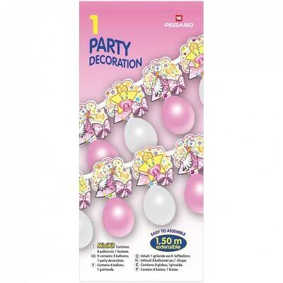 Mini Kit Foil Festone Rosa L= 1,5m