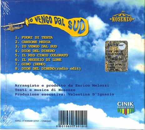 Io vengo dal Sud - CD Audio di Nosenzo - 2