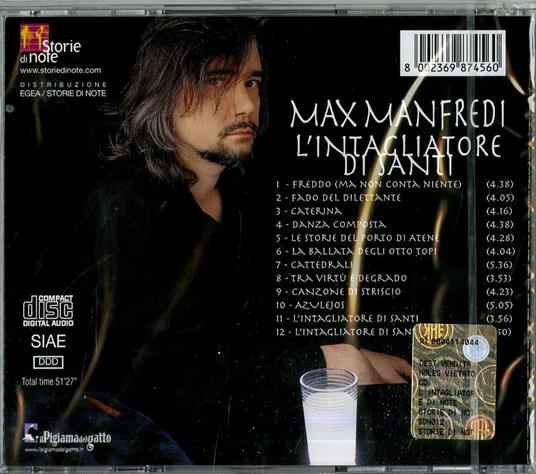 L'intagliatore di santi - CD Audio di Max Manfredi - 2