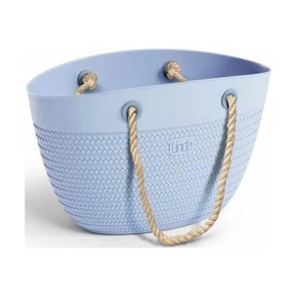 Borsa Linda Azzurra Manici In Corda
