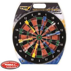 Sport1 Bersaglio Magnetico Diam. 40 Cm. Con 6 Freccette, Bivalva