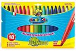 Pennarelli Carioca Jumbo. Confezione 18 colori assortiti