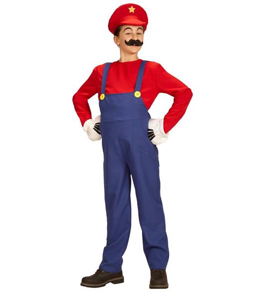 Costume Super Mario Bros Bambino XLarge 11-13 Anni 158 cm - Widmann - Idee  regalo