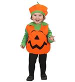 Costume da Zucca di Halloween in Taglia 1/3 Anni