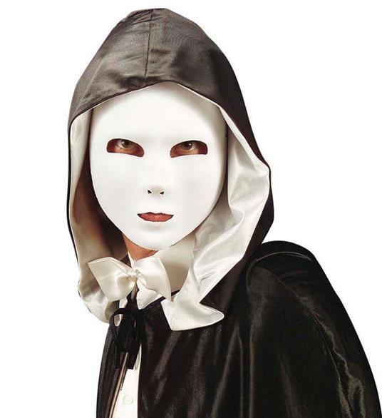 Maschera Bianca In Tessuto - Toyland - Idee regalo