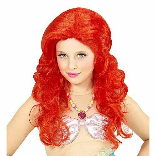 Costume Parrucca sirena rossa in sacchetto