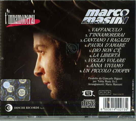 T'innamorerai - CD Audio di Marco Masini - 2