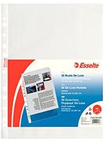ESSELTE Buste perforate DE LUXE - PPL antiriflesso - f.to A4 - 395074300