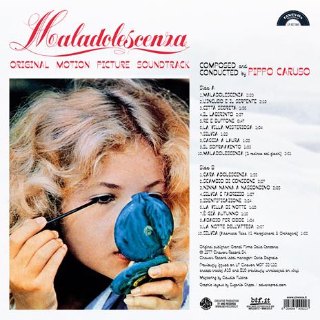 Maladolescenza (Colonna Sonora) (Light blue vinyl 140 gr. with Insert) - Vinile LP di Pippo Caruso - 3