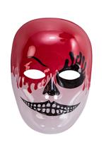 Maschera Viso Medio In Plastica Trasparente Con Decorazioni