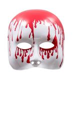 Maschera Mezzo Viso In Plastica Con Decorazioni