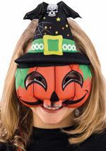 Maschera Mezzo Viso Zucca In Tessuto