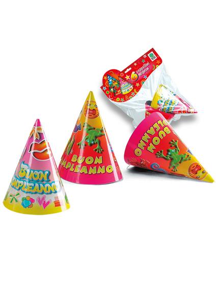 6 Cappellini Buon Compleanno Col.Ass.