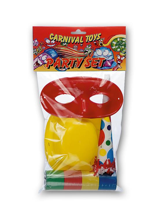Party Set 1 Cappellino 1 Domino 1 Stella 1 Tromba. Carnival Toys (4494)