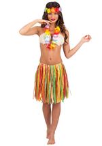 Set Hawaii Collana Frontalino Gonna L.Cm. 45 Ca.