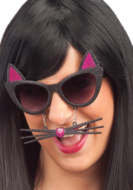 Occhiali Gatto con Baffi