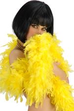 Boa di Piume Lusso Giallo L.Cm. 180 Ca. Gr.55 Ca. Carnival Toys (8221)