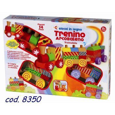 Trenino Arcobaleno Legno