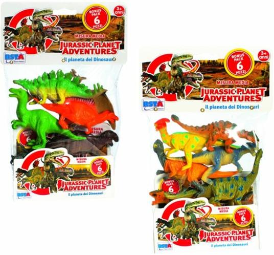 BUSTA DINOSAURI MEDI 6 PEZZI 