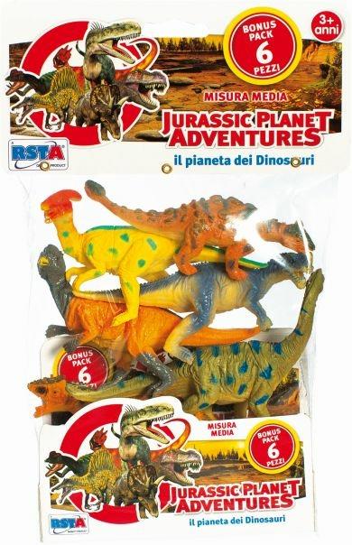 BUSTA DINOSAURI MEDI 6 PEZZI  - 3