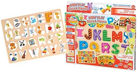 Puzzle Legno con Lettere Pz.26 Ronchi Supertoys