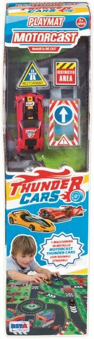 Rstoys Tappeto Gioco Thunder Cars e 1 Auto Die Cast - 4