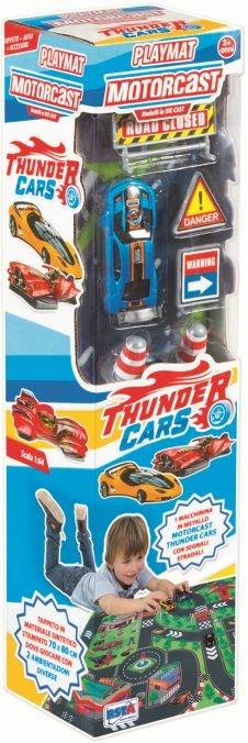 Rstoys Tappeto Gioco Thunder Cars e 1 Auto Die Cast - 5