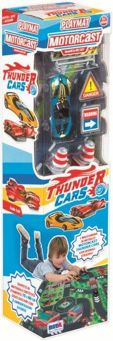Rstoys Tappeto Gioco Thunder Cars e 1 Auto Die Cast - 6