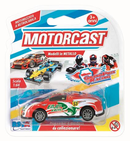 AUTO DIE CAST PULLBACK 6 MOD. BLISTER 1/64