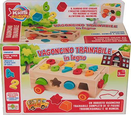 Trainabile con 12 Figure Legno