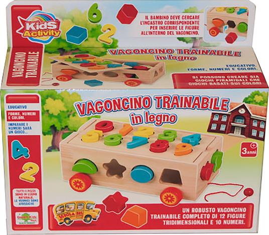 Trainabile con 12 Figure Legno