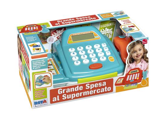 RSToys Registratore di Cassa Grande Spesa con Scanner