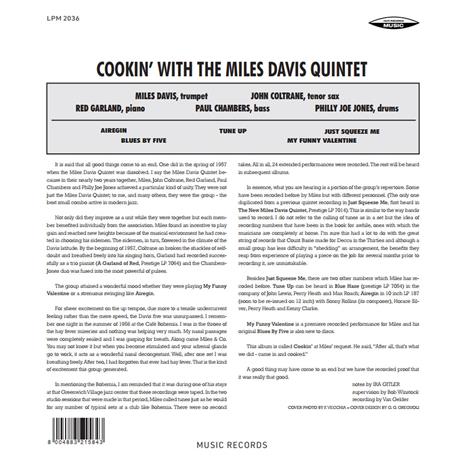Cookin' (Limited Edition - 180 gr.) - Vinile LP di Miles Davis - 3