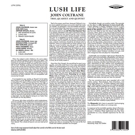 Lush Life (Limited Edition - 180 gr.) - Vinile LP di John Coltrane - 3