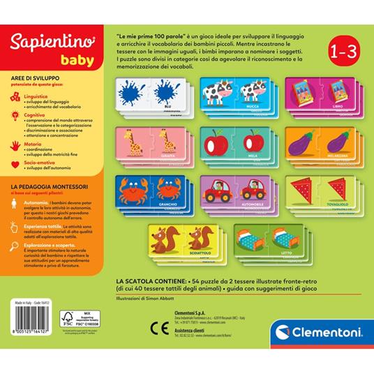Sapientino Baby Montessori - Le mie prime 100 parole - 3