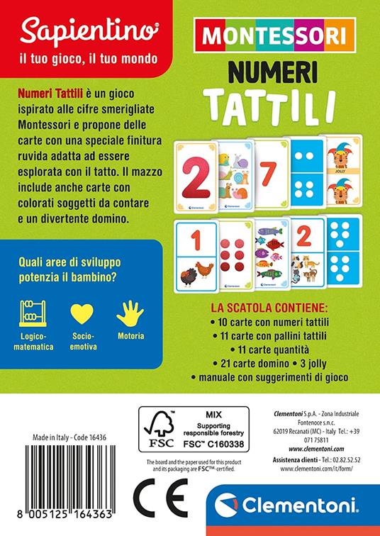 Montessori - Numeri Tattili (16436) - 2