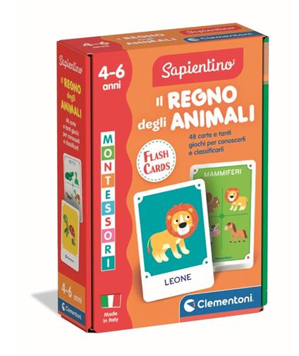 Montessori Flashcards Il Regno degli Animali (16479)