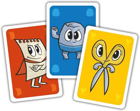 Clementoni - Sasso Carta Forbici, Mazzo di 40 Carte Illustrate, Gioco di Strategia per Bambini 5+ Anni, 2-4 Giocatori - 4