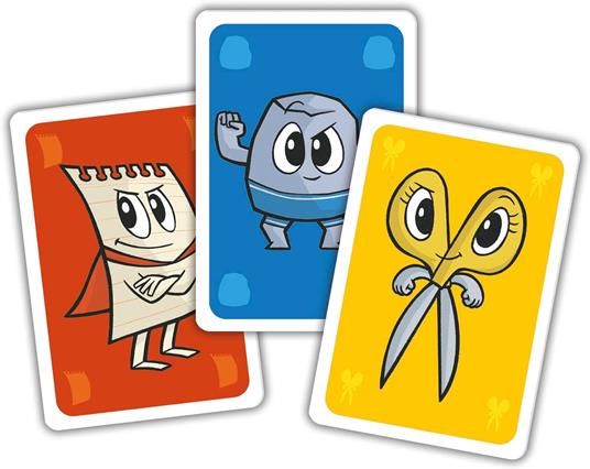 Clementoni - Sasso Carta Forbici, Mazzo di 40 Carte Illustrate, Gioco di Strategia per Bambini 5+ Anni, 2-4 Giocatori - 4
