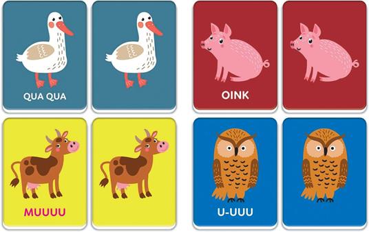 Clementoni Sapientino Montessori - Che Verso Fa, Gioco Educativo, 30 Flashcards Montessori per Bambini 1-3 Anni - 6