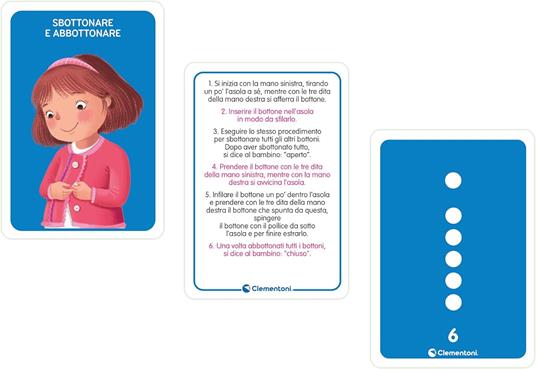 Clementoni Sapientino Montessori - Aiutami a Fare da Solo, Gioco Educativo con 48 Flashcards per Bambini 2-4 Anni - 5