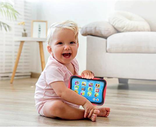 Clementoni Baby Baby Tablet, Gioco Interattivo con Luci e Suoni, Bambini 12-36 Mesi, Insegna Numeri, Lettere, Animali - 5